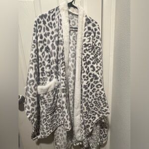 Leopard Print Fleece Jacket
